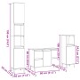 Set de muebles de baño 3 pzas madera contrachapada roble Sonoma de , Muebles de baño - Ref: Foro24-3307672, Precio: 200,57 €,...