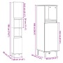 Set de muebles de baño 3 pzas madera contrachapada roble Sonoma de , Muebles de baño - Ref: Foro24-3307672, Precio: 200,57 €,...