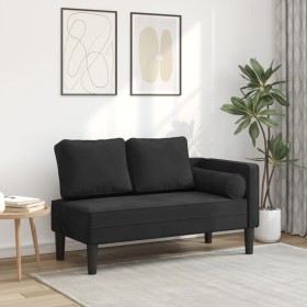 Sofá diván con cojines terciopelo negro de , Divanes - Ref: Foro24-4007576, Precio: 144,51 €, Descuento: %