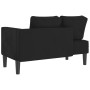 Sofá diván con cojines terciopelo negro de , Divanes - Ref: Foro24-4007576, Precio: 144,51 €, Descuento: %