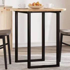 Solid acacia wood round table top Ø80x2 cm by , Table tops - Ref: Foro24-4008686, Price: 76,16 €, Discount: %