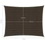 Toldo de vela HDPE marrón 160 g/m² 2,5x4 m de vidaXL, Sombrillas - Ref: Foro24-311784, Precio: 28,58 €, Descuento: %