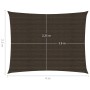 Toldo de vela HDPE marrón 160 g/m² 2,5x4 m de vidaXL, Sombrillas - Ref: Foro24-311784, Precio: 29,48 €, Descuento: %
