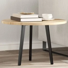 Solid acacia wood round table top Ø60x2 cm by , Table tops - Ref: Foro24-4008684, Price: 40,43 €, Discount: %