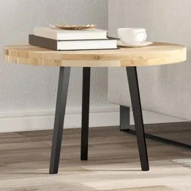 Solid acacia wood round table top Ø60x4 cm by , Table tops - Ref: Foro24-4008690, Price: 64,15 €, Discount: %