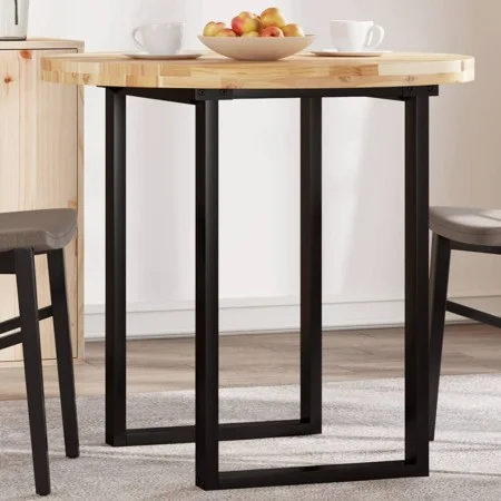 Solid acacia wood round table top Ø80x4 cm by , Table tops - Ref: Foro24-4008692, Price: 118,75 €, Discount: %