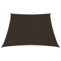 Toldo de vela HDPE marrón 160 g/m² 4/5x3 m de vidaXL, Sombrillas - Ref: Foro24-311820, Precio: 44,14 €, Descuento: %
