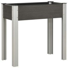 Mesa de cultivo para jardín WPC gris 75x40x75 cm de vidaXL, Maceteros y jardineras - Ref: Foro24-149010, Precio: 62,87 €, Des...