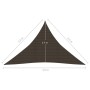 Toldo de vela HDPE marrón 160 g/m² 2,5x2,5x3,5 m de vidaXL, Sombrillas - Ref: Foro24-311801, Precio: 17,04 €, Descuento: %
