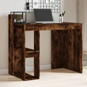 Escritorio madera de ingeniería roble ahumado 103,5x56,5x94 cm de , Escritorios - Ref: Foro24-847979, Precio: 90,39 €, Descue...