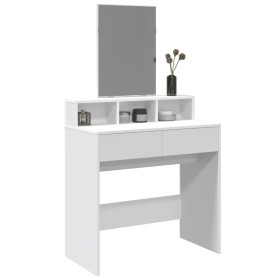 Tocador con espejo blanco 80x41x144,5 cm de , Tocadores para dormitorios - Ref: Foro24-848171, Precio: 96,96 €, Descuento: %