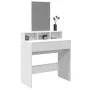 Tocador con espejo blanco 80x41x144,5 cm de , Tocadores para dormitorios - Ref: Foro24-848171, Precio: 95,17 €, Descuento: %