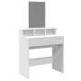 Tocador con espejo blanco 80x41x144,5 cm de , Tocadores para dormitorios - Ref: Foro24-848171, Precio: 95,17 €, Descuento: %
