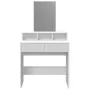 Tocador con espejo blanco 80x41x144,5 cm de , Tocadores para dormitorios - Ref: Foro24-848171, Precio: 95,17 €, Descuento: %