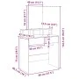 Tocador con espejo blanco 80x41x144,5 cm de , Tocadores para dormitorios - Ref: Foro24-848171, Precio: 95,17 €, Descuento: %