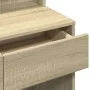 Dresser with Sonoma oak color mirror 130x50x132.5 cm by , Bedroom Dressers - Ref: Foro24-848173, Price: 100,87 €, Discount: %