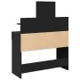 Schminktisch mit schwarzen LED-Lichtern 100x40x130 cm von , Schlafzimmerkommoden - Ref: Foro24-848200, Preis: 154,37 €, Rabat...
