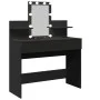 Schminktisch mit schwarzen LED-Lichtern 100x40x130 cm von , Schlafzimmerkommoden - Ref: Foro24-848200, Preis: 154,37 €, Rabat...