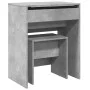 Tocador con taburete gris hormigón 60x40x113,5 cm de , Tocadores para dormitorios - Ref: Foro24-848216, Precio: 98,22 €, Desc...
