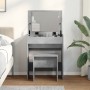 Tocador con taburete gris hormigón 60x40x113,5 cm de , Tocadores para dormitorios - Ref: Foro24-848216, Precio: 100,20 €, Des...