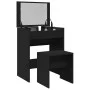 Frisiertisch mit schwarzem Hocker 60x40x113,5 cm von , Schlafzimmerkommoden - Ref: Foro24-848214, Preis: 103,00 €, Rabatt: %