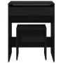 Frisiertisch mit schwarzem Hocker 60x40x113,5 cm von , Schlafzimmerkommoden - Ref: Foro24-848214, Preis: 103,00 €, Rabatt: %