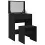 Frisiertisch mit schwarzem Hocker 60x40x113,5 cm von , Schlafzimmerkommoden - Ref: Foro24-848214, Preis: 103,00 €, Rabatt: %