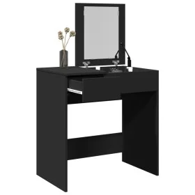 Dresser with black mirror 73x46.5x120 cm by , Bedroom Dressers - Ref: Foro24-848221, Price: 92,37 €, Discount: %