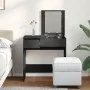 Tocador con espejo negro 73x46,5x120 cm de , Tocadores para dormitorios - Ref: Foro24-848221, Precio: 92,37 €, Descuento: %