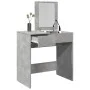 Tocador con espejo gris hormigón 73x46,5x120 cm de , Tocadores para dormitorios - Ref: Foro24-848223, Precio: 82,15 €, Descue...