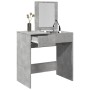 Tocador con espejo gris hormigón 73x46,5x120 cm de , Tocadores para dormitorios - Ref: Foro24-848223, Precio: 83,54 €, Descue...