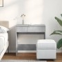Tocador con espejo gris hormigón 73x46,5x120 cm de , Tocadores para dormitorios - Ref: Foro24-848223, Precio: 83,54 €, Descue...