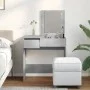 Dresser with concrete gray mirror 73x46.5x120 cm by , Bedroom Dressers - Ref: Foro24-848223, Price: 82,15 €, Discount: %