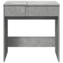 Tocador con espejo gris hormigón 73x46,5x120 cm de , Tocadores para dormitorios - Ref: Foro24-848223, Precio: 83,54 €, Descue...