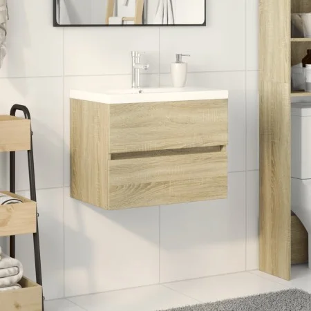 Set de muebles de baño 2 pzas cerámica y madera de ingeniería de , Muebles de baño - Ref: Foro24-3307658, Precio: 146,47 €, D...