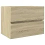 Set de muebles de baño 2 pzas cerámica y madera de ingeniería de , Muebles de baño - Ref: Foro24-3307658, Precio: 146,47 €, D...