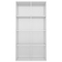Estantería/Aparador contrachapada blanco brillo 66x30x130 cm de vidaXL, Librerías y estanterías - Ref: Foro24-800159, Precio:...