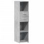 Aparador alto madera de ingeniería gris hormigón 30x42,5x124 cm de , Aparadores - Ref: Foro24-846155, Precio: 69,09 €, Descue...