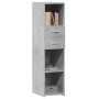 Aparador alto madera de ingeniería gris hormigón 30x42,5x124 cm de , Aparadores - Ref: Foro24-846155, Precio: 69,09 €, Descue...