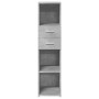 Aparador alto madera de ingeniería gris hormigón 30x42,5x124 cm de , Aparadores - Ref: Foro24-846155, Precio: 69,09 €, Descue...