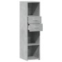 Aparador alto madera de ingeniería gris hormigón 30x42,5x124 cm de , Aparadores - Ref: Foro24-846155, Precio: 69,09 €, Descue...