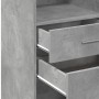 Aparador alto madera de ingeniería gris hormigón 30x42,5x124 cm de , Aparadores - Ref: Foro24-846155, Precio: 69,09 €, Descue...