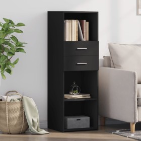 Aparador alto madera de ingeniería negro 40x42,5x124 cm de , Aparadores - Ref: Foro24-846160, Precio: 68,75 €, Descuento: %