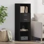 Hoher schwarzer Schrank aus Holzwerkstoff 40x42,5x124 cm. von , Sideboards - Ref: Foro24-846160, Preis: 67,63 €, Rabatt: %