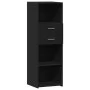 Hoher schwarzer Schrank aus Holzwerkstoff 40x42,5x124 cm. von , Sideboards - Ref: Foro24-846160, Preis: 67,63 €, Rabatt: %