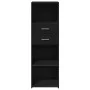 Hoher schwarzer Schrank aus Holzwerkstoff 40x42,5x124 cm. von , Sideboards - Ref: Foro24-846160, Preis: 67,63 €, Rabatt: %
