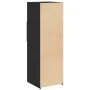 Hoher schwarzer Schrank aus Holzwerkstoff 40x42,5x124 cm. von , Sideboards - Ref: Foro24-846160, Preis: 67,63 €, Rabatt: %