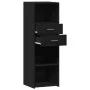 Hoher schwarzer Schrank aus Holzwerkstoff 40x42,5x124 cm. von , Sideboards - Ref: Foro24-846160, Preis: 67,63 €, Rabatt: %