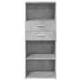 Aparador alto madera de ingeniería gris hormigón 50x42,5x124 cm de , Aparadores - Ref: Foro24-846176, Precio: 76,76 €, Descue...