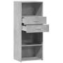 Aparador alto madera de ingeniería gris hormigón 50x42,5x124 cm de , Aparadores - Ref: Foro24-846176, Precio: 76,76 €, Descue...